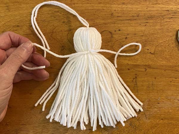 DIY Ghost Garland Tie for head