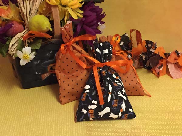 DIY Halloween Treat Bags Finished Styled