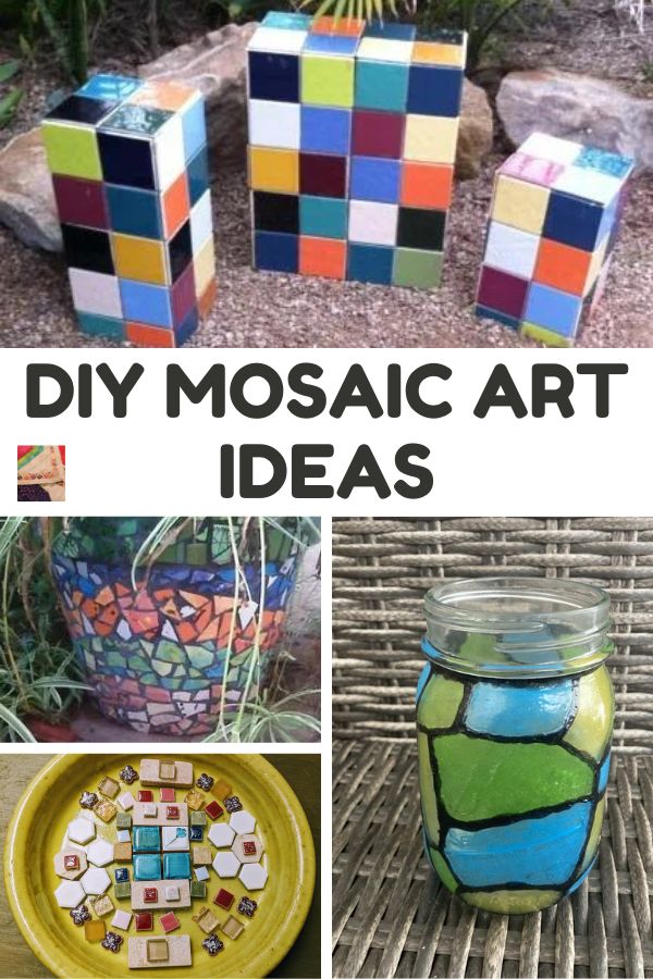 How to Make a Stained Glass Mosaic Mason Jar - The Melrose Family