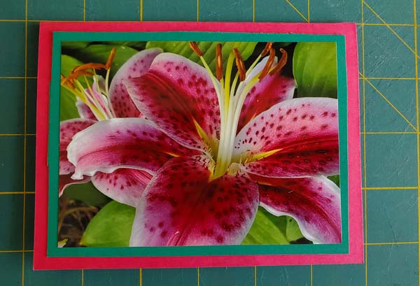 DIY Photo Card Lily