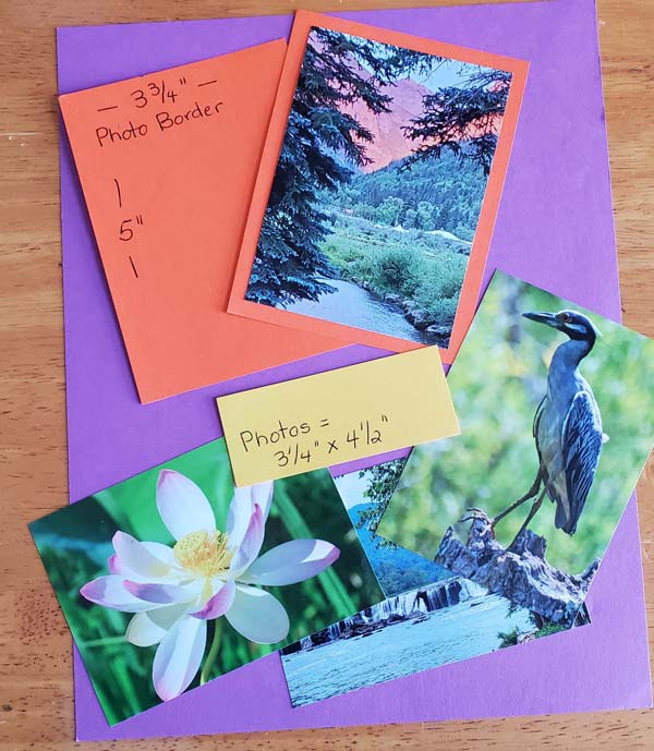 DIY Photo Cards 2 Cut Photos to size