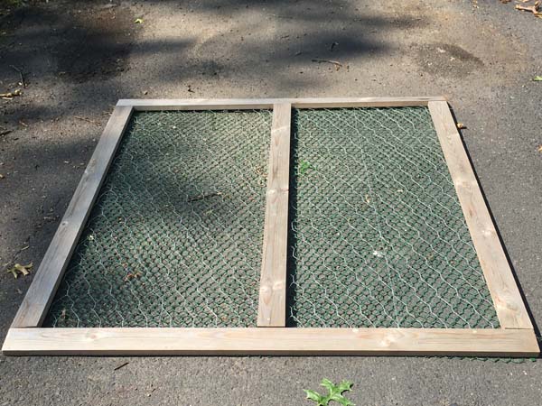 DIY Covering a raised garden bed Finished Cover