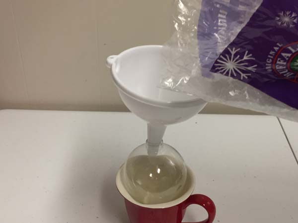 DIY Snowman Ornament Funnel