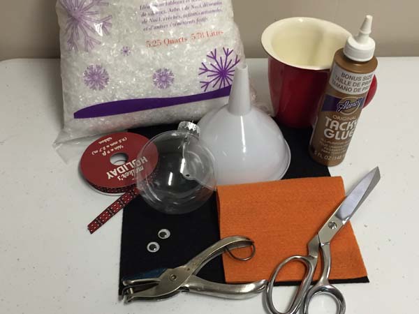 DIY Snowman Craft Supplies