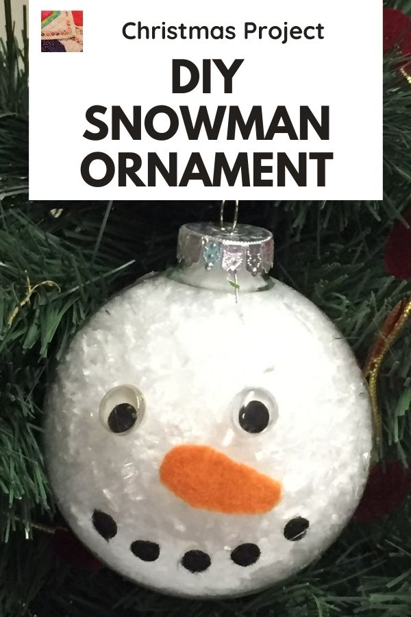 DIY Snowman Ornament - pin
