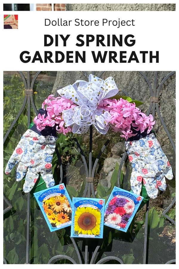DIY Spring Garden Wreath - pin