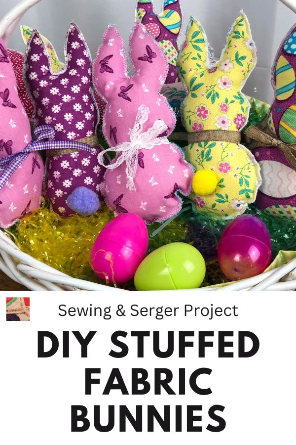 DIY Stuffed Fabric Bunnies - pin