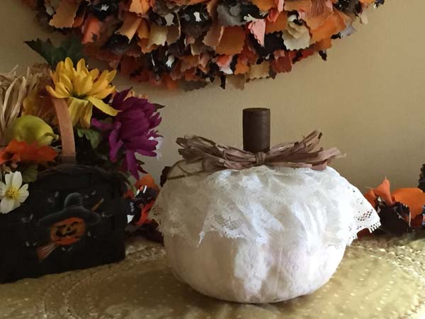 No Carve Pumpkin Decorating Idea
