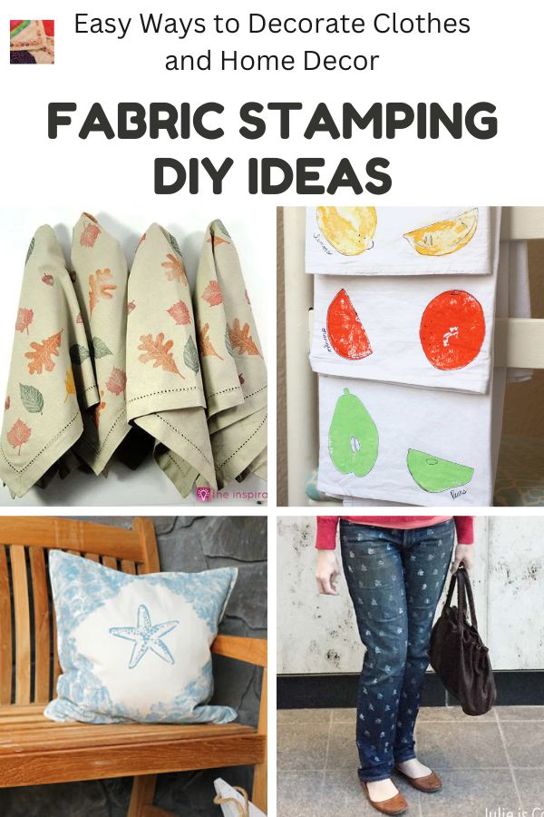 DIY Ideas for Stamping Clothes and Home Accessories