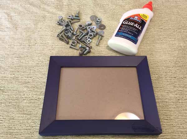 Dad Nuts and Bolts Picture Frame - Supplies