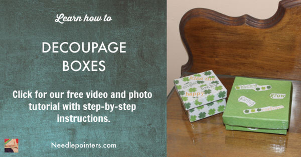 Decoupage Boxes with Scrapbook Paper Tutorial