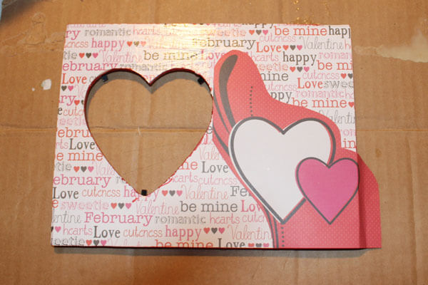 Decoupage Frame with Scrapbook Paper