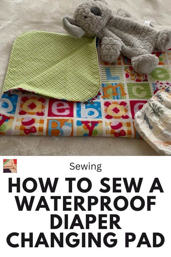 DIY Waterproof Diaper Changing Pad - pin