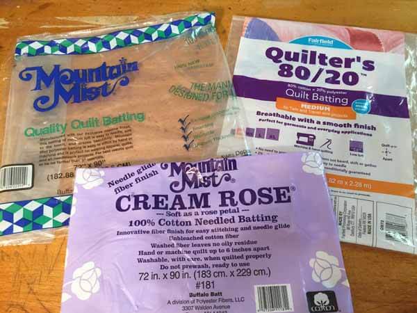 Quilting Quick Tip - Quilting Density and Batting Choice - Batting Bags