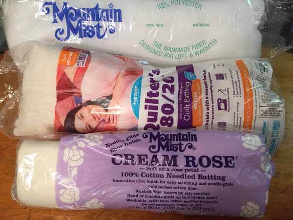 Quilting Quick Tip - Quilting Density and Batting Choice - Batting Types