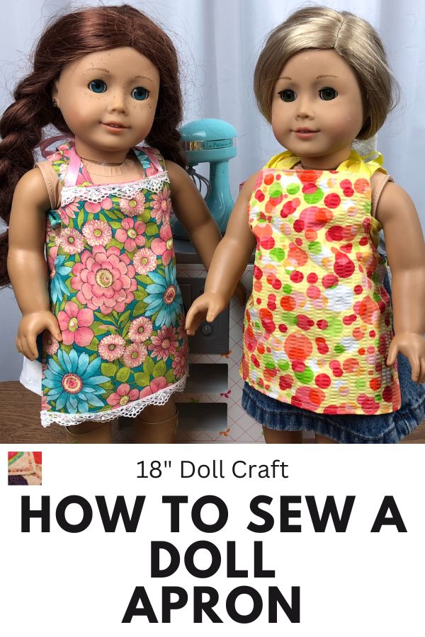 Sew an 18-inch Doll Apron - pin
