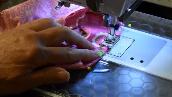 Doll Backpack 26 Sew along top edge