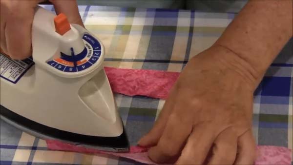 Doll Backpack 8 Fold Edges In To Fold and Iron