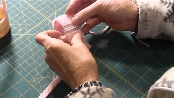 Doll Easter Basket Plastic Canvas 11 Connect Side into Circle