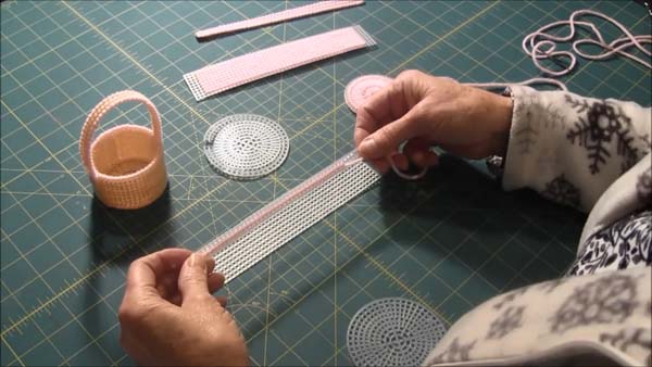 Doll Easter Basket Plastic Canvas 3 Plastic Canvas for handle