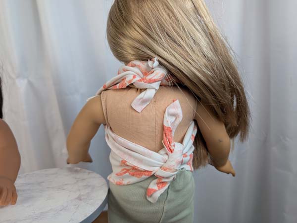 Doll Halter Top 18 Showing Dolls back