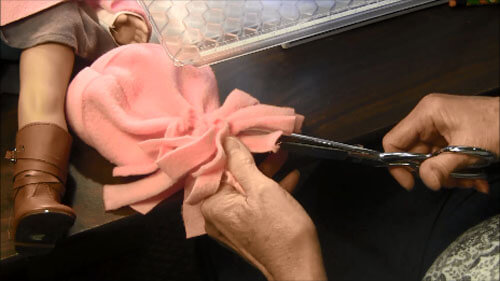 Doll Hat Tutorial - Cut Fringe