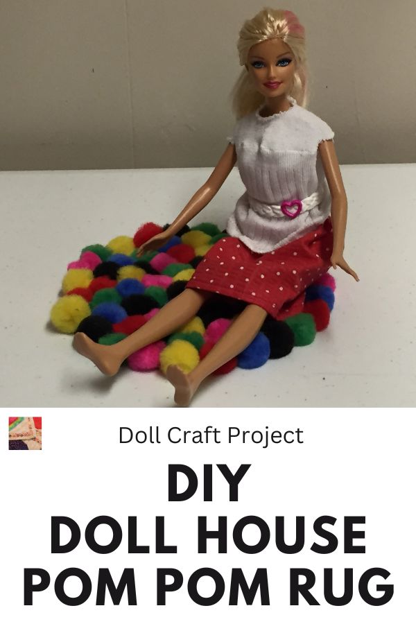 Doll House Pom-Pom Rug Tutorial - pin