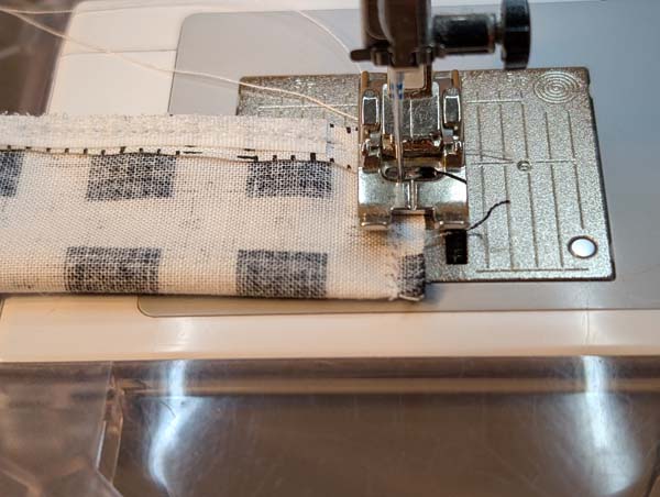 Doll Pencil Case 10 Sew Sides 13 Zig Zag Needle on Left