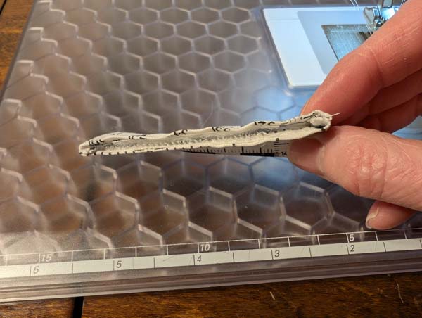 Doll Pencil Case Completed Showing Closure