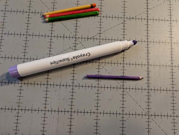 Doll Pencils 14 Purple Colored Pencil