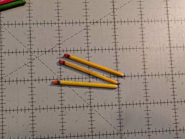 Doll Pencils 16 Several Finished Pencils