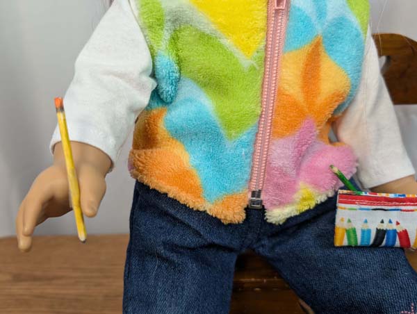Doll Pencils Closeup Doll Holding Pencil
