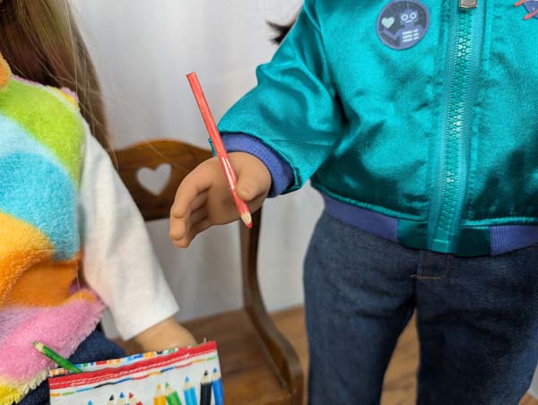 Doll Pencils Doll Holding Pencil