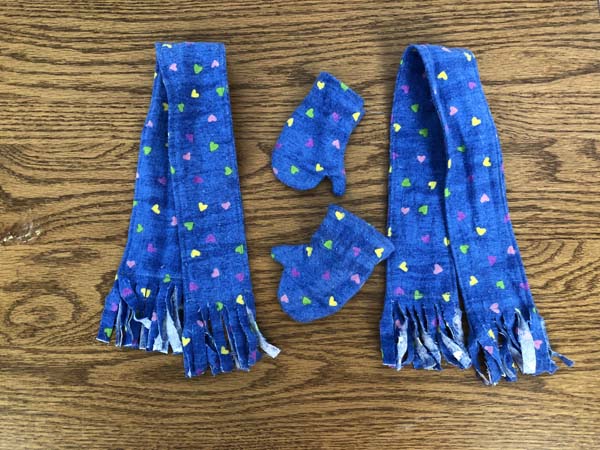 Doll Scarf and Mittens