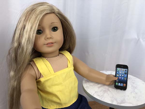 Doll Smartphone Doll Holding Phone