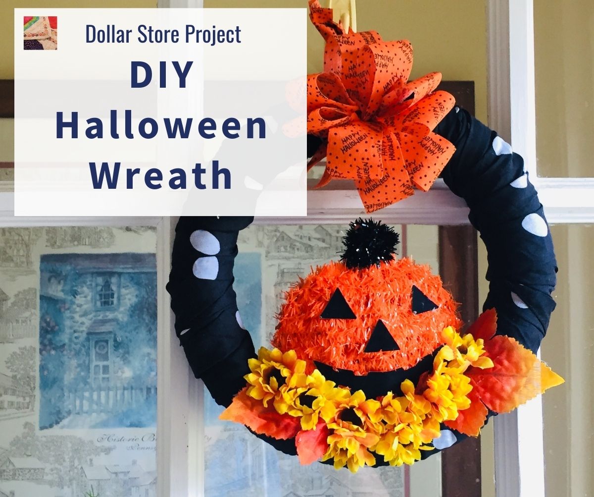 Dollar Tree Halloween Wreath