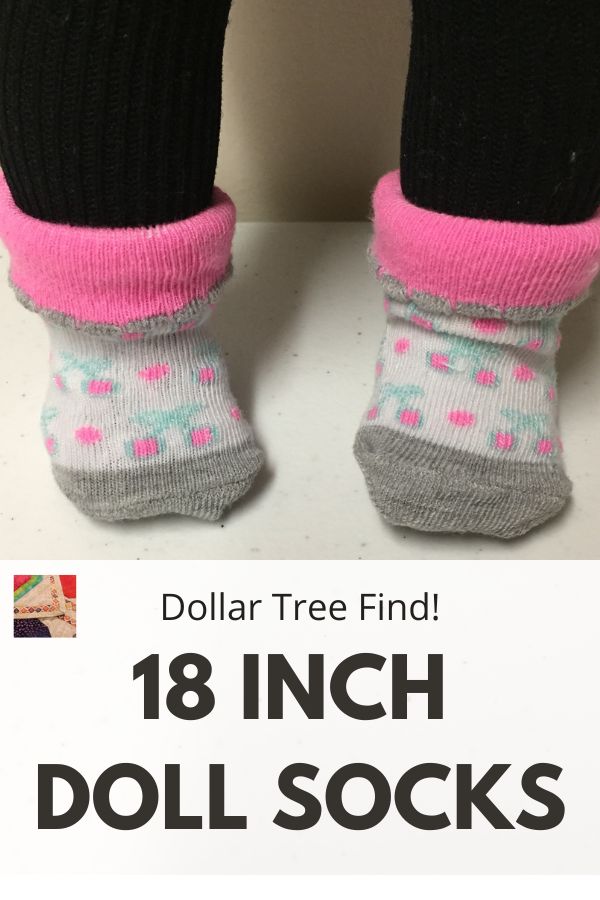 18 Inch Doll Socks - Pin