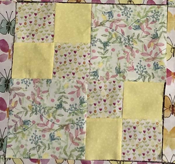 Double Four Patch Block Finished