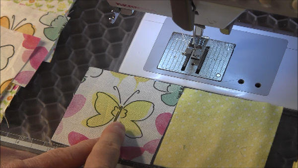 Double Four Patch Block First Two Four Patches