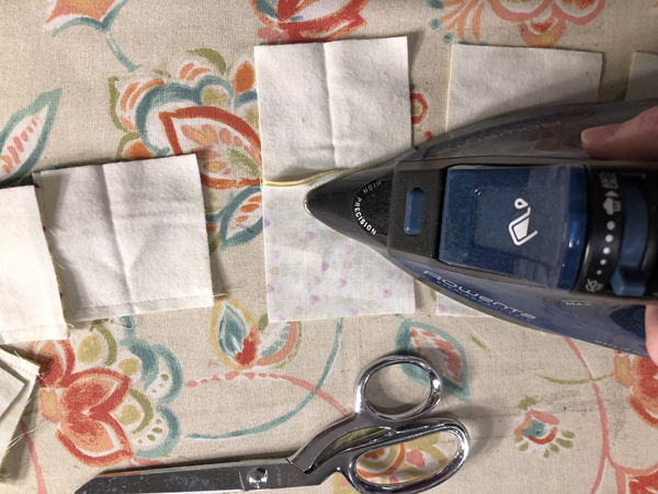 Double Four Patch Block Press open seam