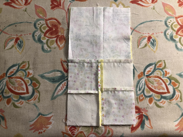 Double Four Patch Block Sew Last Seam