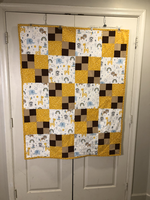 Double Four Patch Quilt Animals