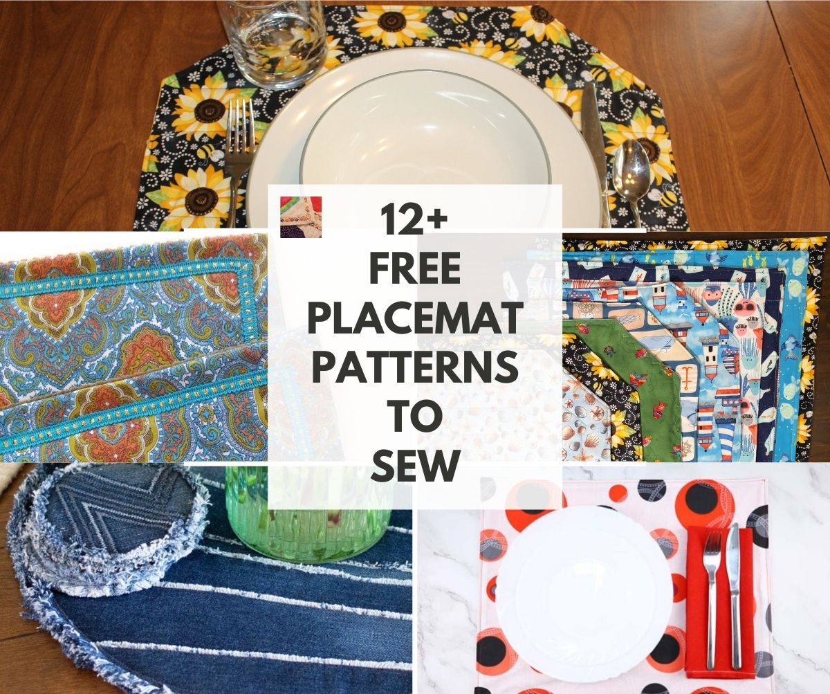 7+ Fabric Placemats Sewing Pattern - EllonBradyn