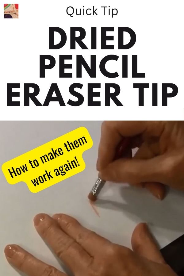 Dried Pencil Eraser Tip - pin