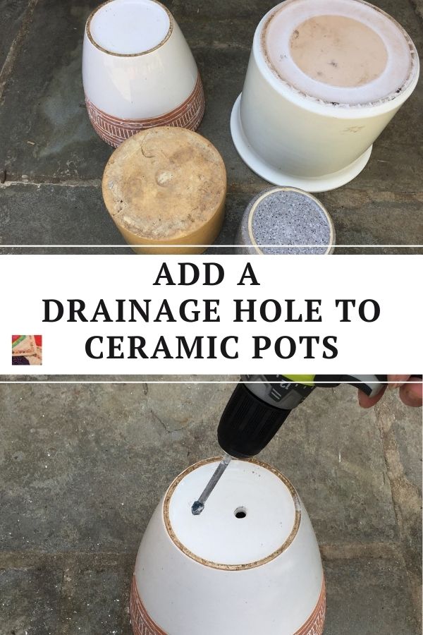 How to Drill a Drainage Hole in a Ceramic Pot - FB