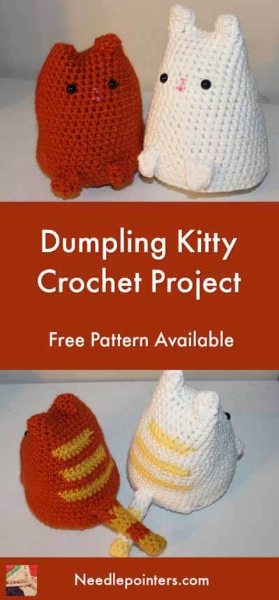 Dumpling Kitty Crocheted Cat