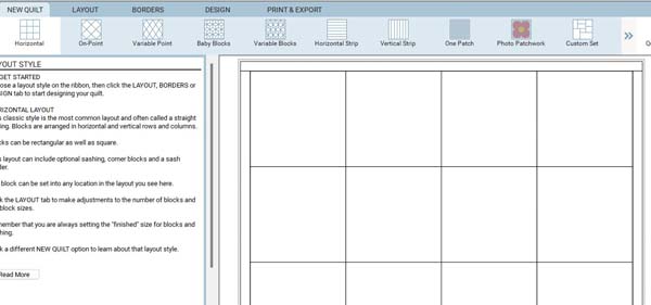EQ8 Accuquilt EQ8 New Quilt
