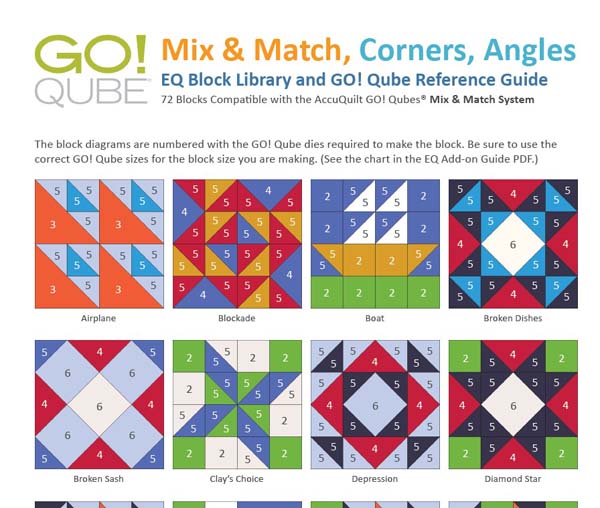 EQ8 Accuquilt Mix and Match PDF