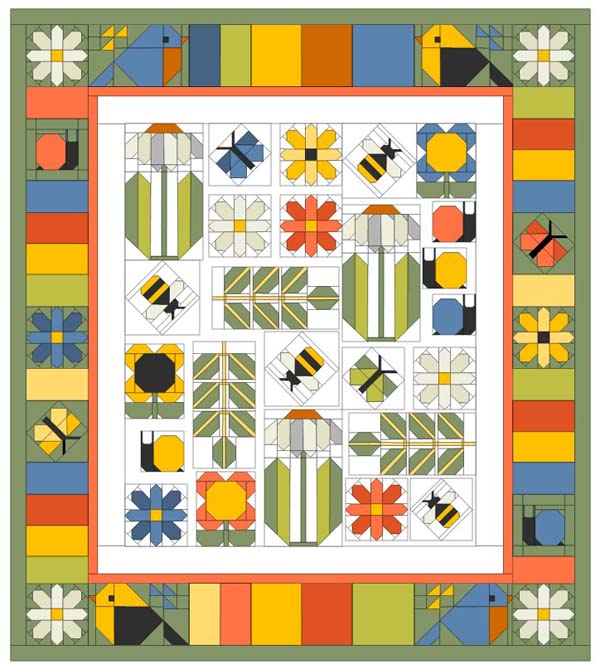 EQ8 Pen and Paper Quilt