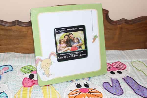 Easter Decoupage Frame Tutorial - Bunny Frame Finished